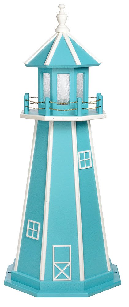 Poly Standard Lighthouse- Aruba Blue & White