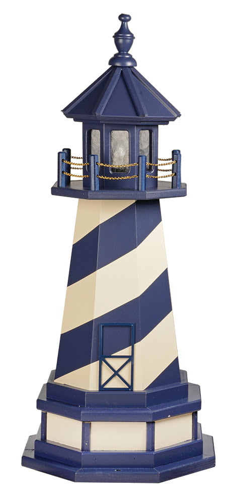 Hybrid Standard and Premium Lighthouses with Base – Cape Hatteras – Patriot Blue & Ivory