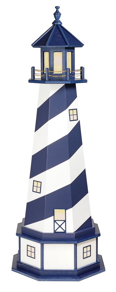 Hybrid Standard and Premium Lighthouses with Base – Cape Hatteras – Patriot Blue & White