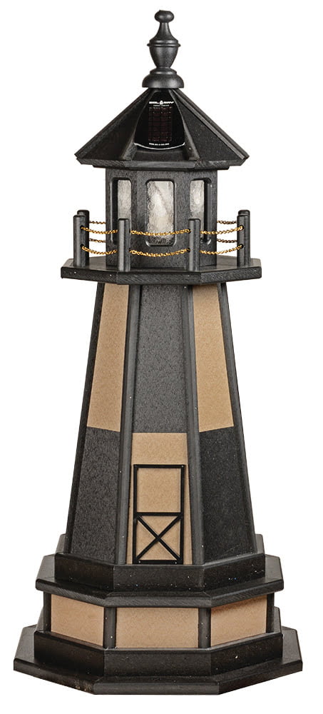 Hybrid Standard and Premium Lighthouses with Base – Cape Henry – Black & WeatherWood