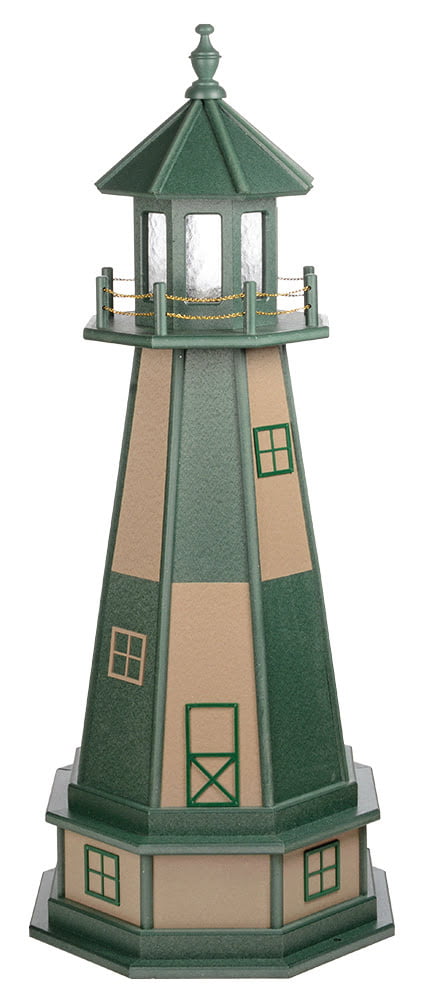Hybrid Standard and Premium Lighthouses with Base – Cape Henry – Turf Green & WeatherWood