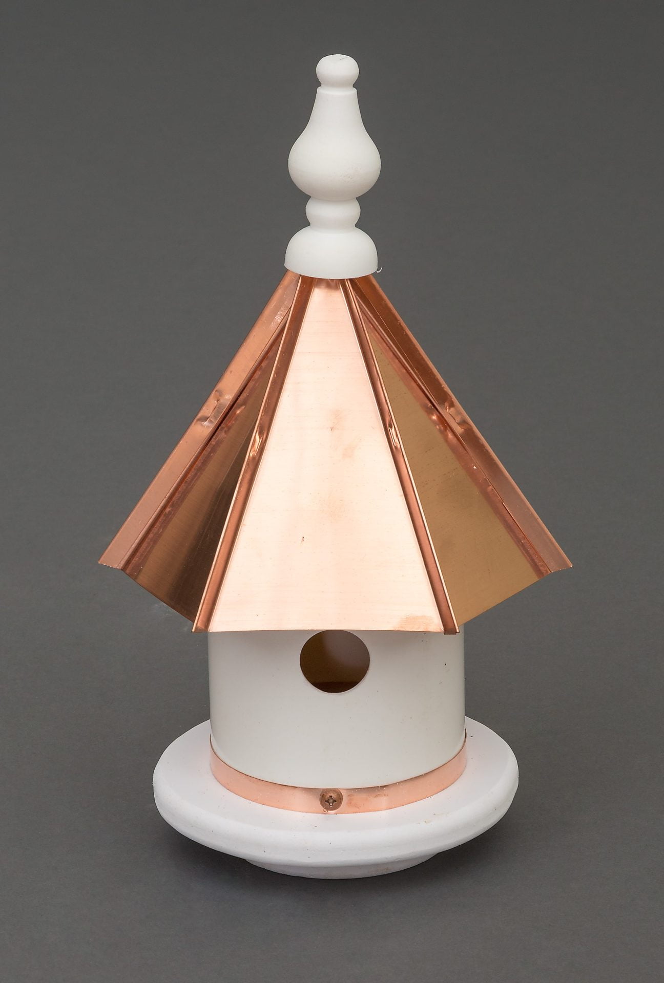 Vinyl Wren House with Copper Roof