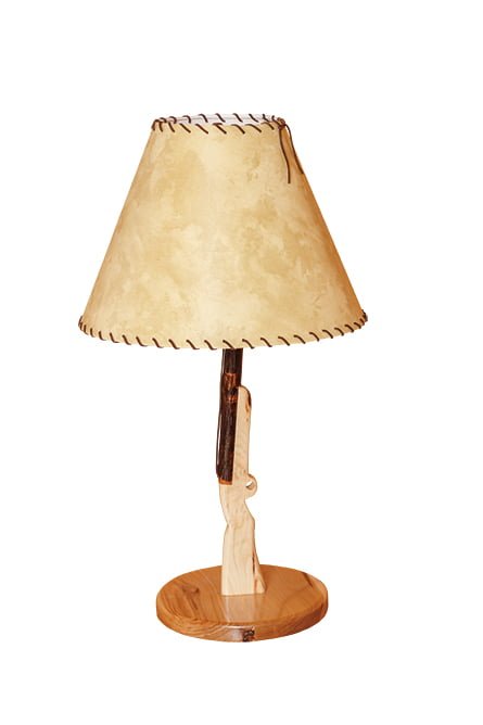 Rustic Hickory Gun Table Lamp