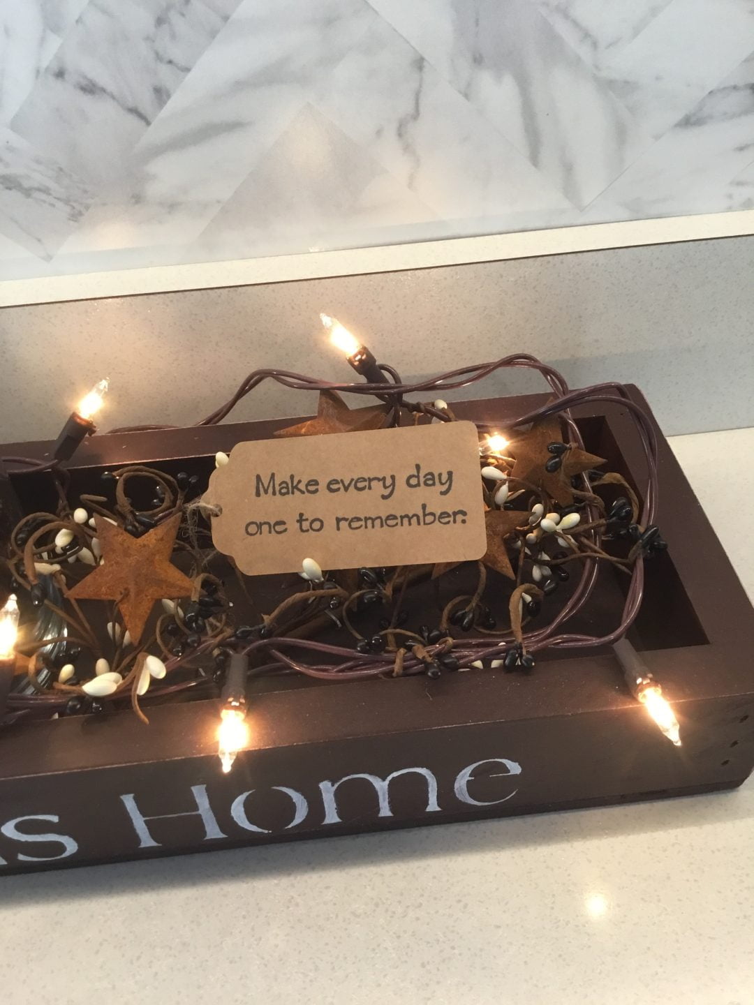 Bless This Home Candle Box with Lights