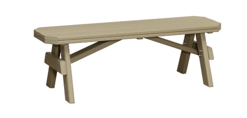 Outdoor Poly Lumber Garden Bench - Various Sizes