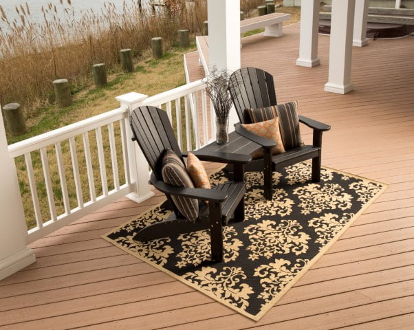 Outdoor Table Attachment for Great Bay Chair in Poly Lumber Recycled Plastic