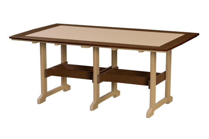 Great Bay Rectangle 43"x 72" Dining Table in Poly Lumber - Dining, Counter, or Bar Height