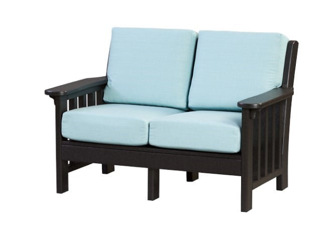 Outdoor Poly Lumber Mission Deep Seat Love Seat