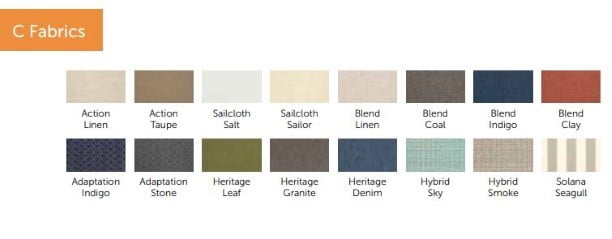 Outdoor Poly Lumber Mission Deep Seat Sofa - Fabric Group C