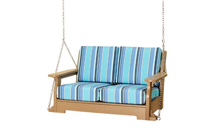 Outdoor Van Buren Deep Seat Swing in Poly Lumber