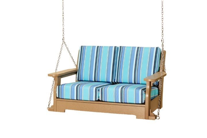 Outdoor Van Buren Deep Seat Swing in Poly Lumber