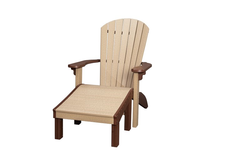Outdoor SeaAira Ottoman in Poly Lumber