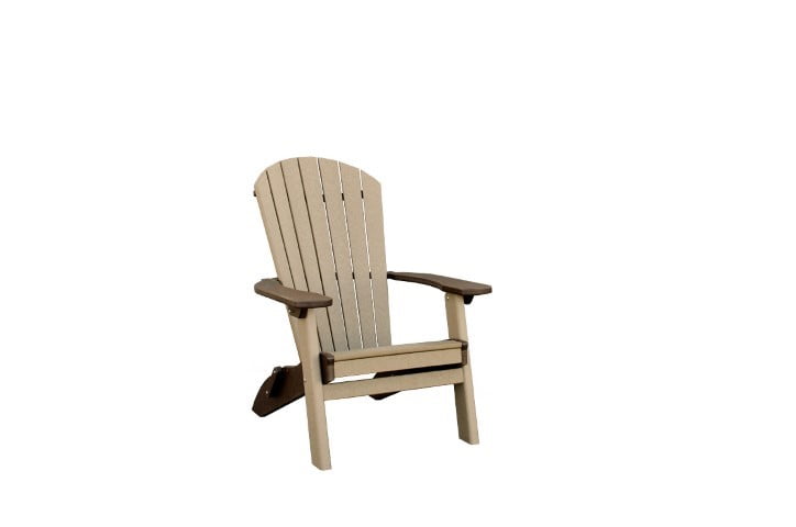 SeaAira Folding Adirondack Chair in Poly Lumber