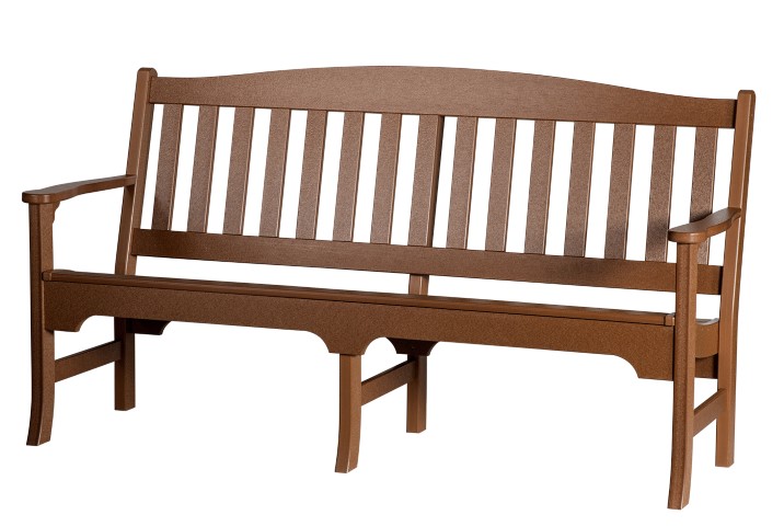 Outdoor 6 Foot Garden Bench in Poly Lumber - Avonlea Collection