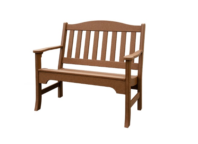 Outdoor Poly Lumber Avonlea Garden Bench with Arms