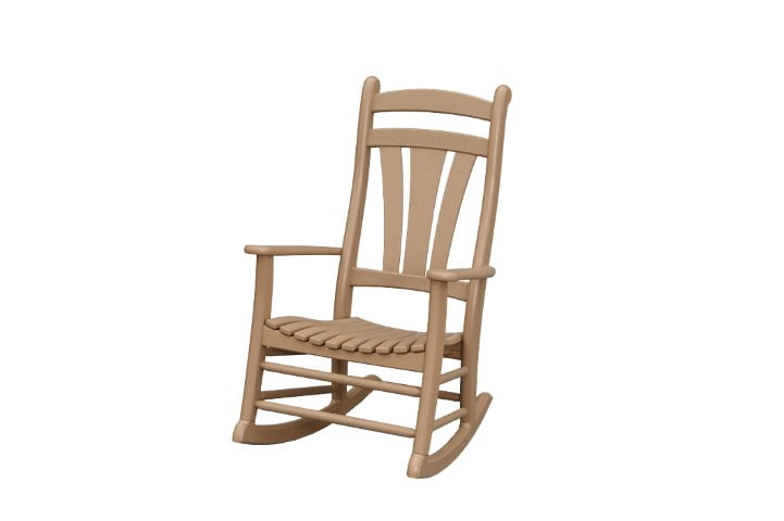 Outdoor High Tide Porch Rocker in Poly Lumber