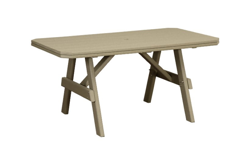 Outdoor Garden Table in Poly Lumber - Multiple Sizes