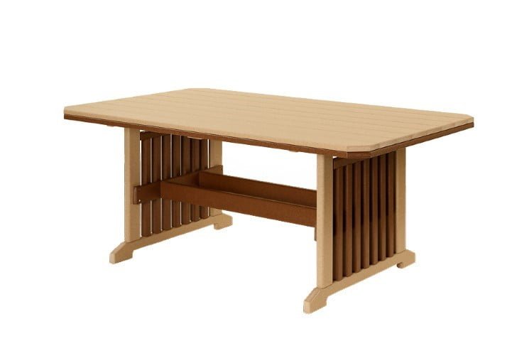 Outdoor Mission Dining Table in Poly Lumber - Multiple Sizes (Table Only)