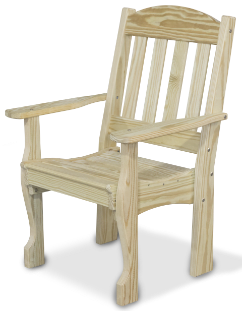 English Garden Chair in Unfinished Pressure Treated Pine