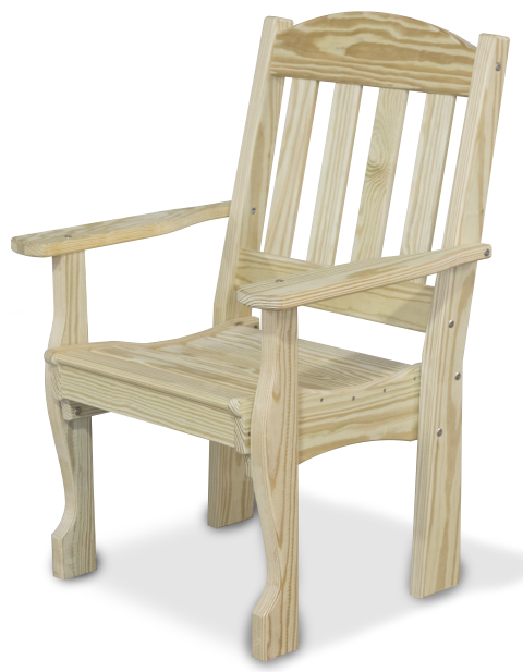 English Garden Chair in Unfinished Pressure Treated Pine