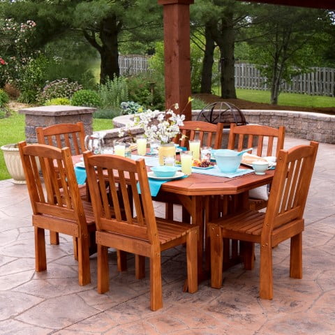 English Garden Dining Side Chair in Unfinished Pressure Treated Pine