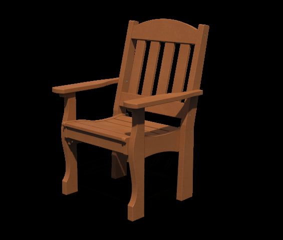 Poly Lumber English Garden Dining Arm Chair