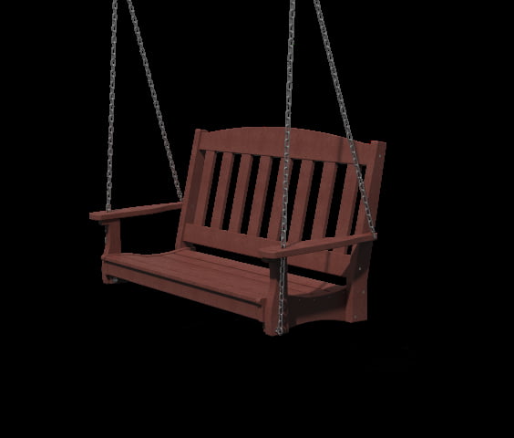 Poly Lumber English Garden Hanging Swing – 2 Size Options