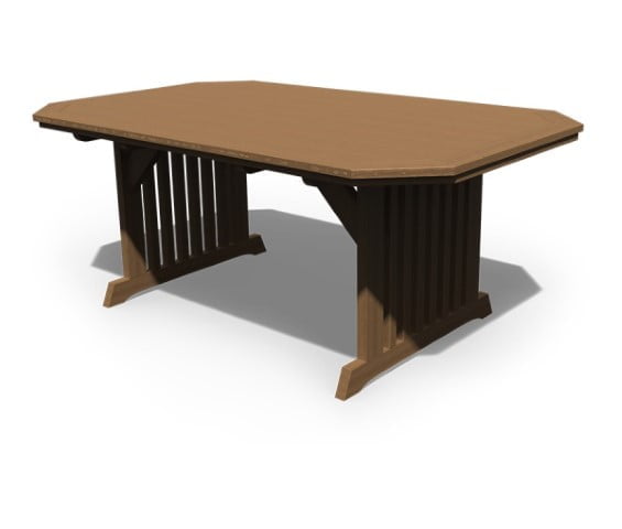 Pressure Treated Pine Outdoor 4′ x 6′ English Garden Dining Table