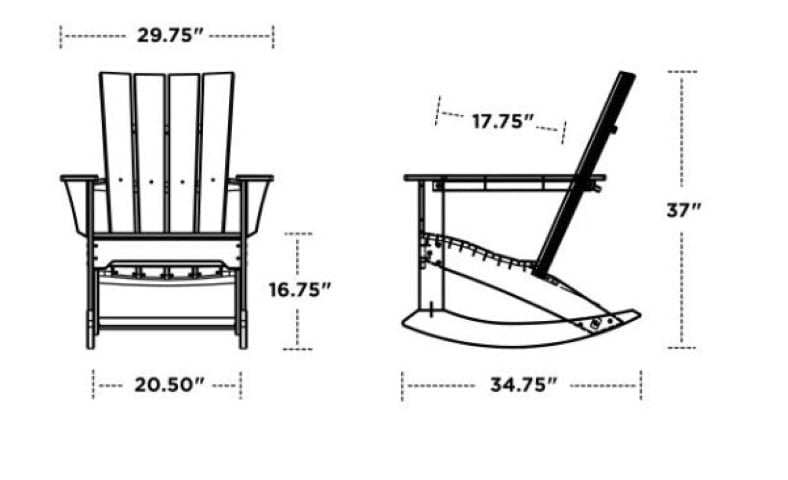Polywood ® Quattro Adirondack Rocking Chair