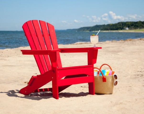 Polywood ® Palm Coast Folding Adirondack Chair