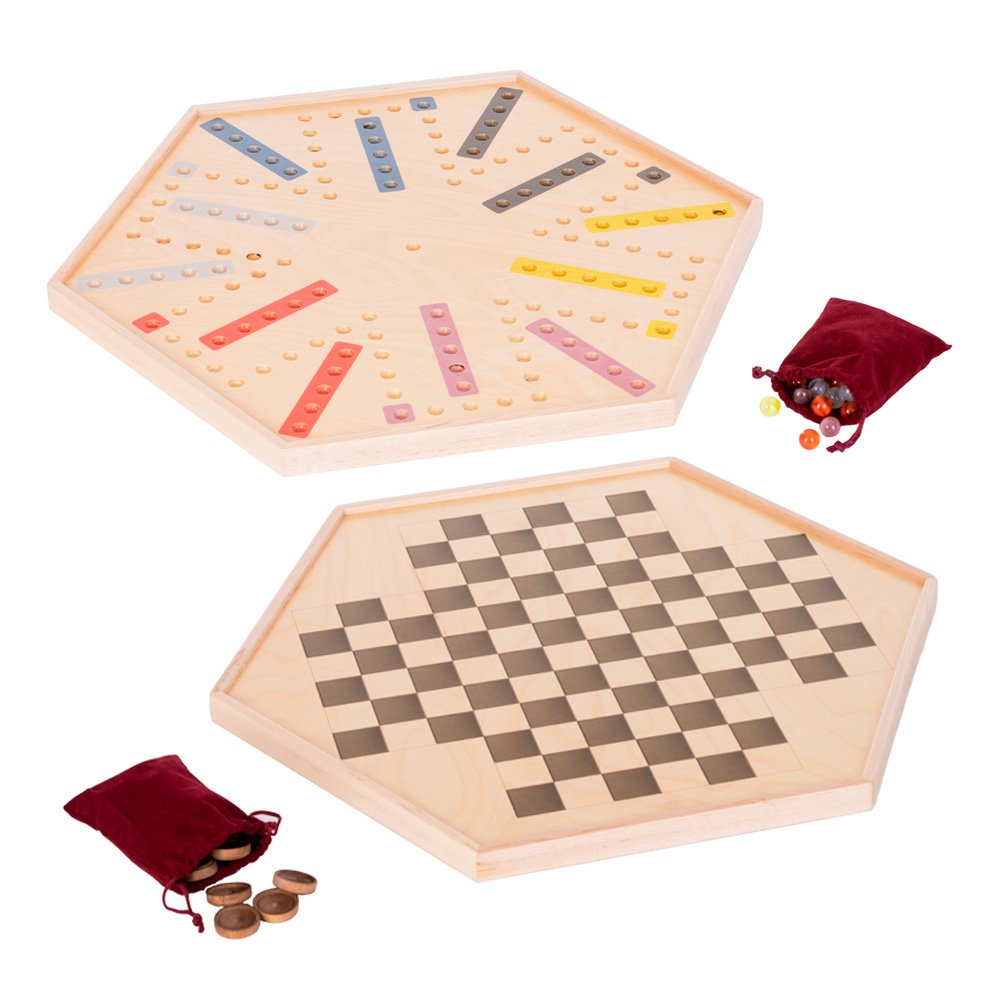 Classic Wooden Game Board - Aggrevation Amish Crafted