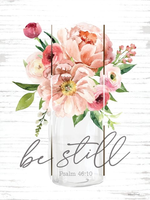 Wood Pallet Art – Be Still Floral