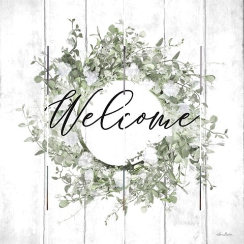 Wood Pallet Art – Welcome Wreath