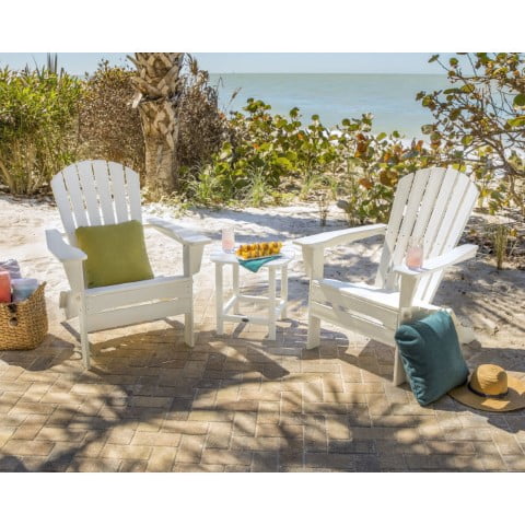 Polywood ® South Beach 3-Piece Folding Adirondack Set