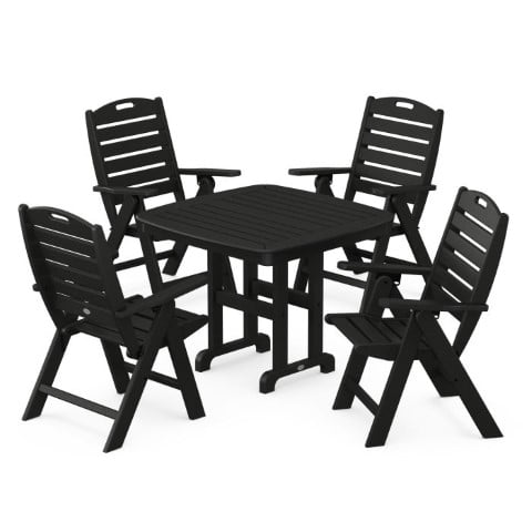 Polywood® – Nautical Highback 5-Piece Dining Set