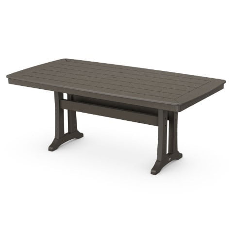 Polywood® – Nautical Trestle 38″ x 73″ Dining Table in Vintage Finish