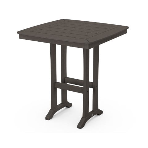 Polywood® – Nautical Trestle 37′ Bar Table in Vintage Finish