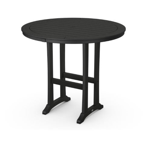 Polywood® – Nautical Trestle 48″ Round Bar Table