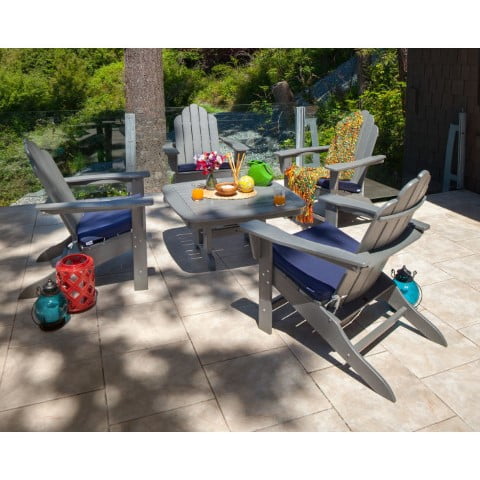 Polywood ® Long Island Adirondack 5-Piece Conversation Group