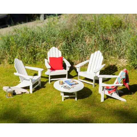 Polywood ® Long Island Adirondack 5-Piece Conversation Group