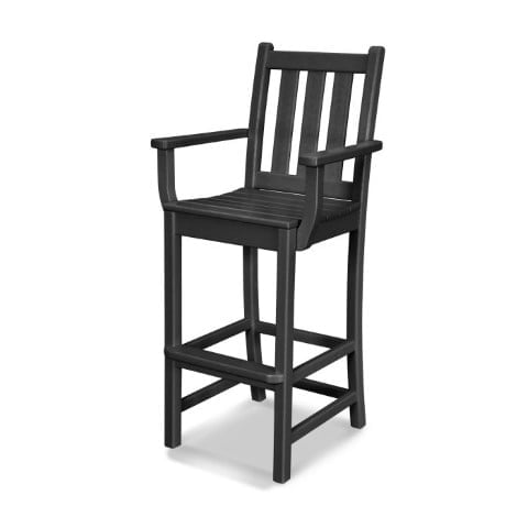 Polywood ® Traditional  Garden Bar Arm Chair