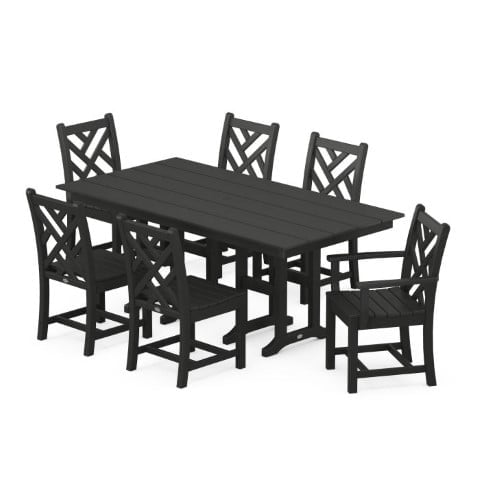 Polywood ® Chippendale 7-Piece Farmhouse Dining Set