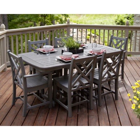 Polywood ® Chippendale 7-Piece Dining Set