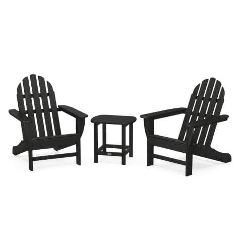 Polywood ® Classic Adirondack 3-Piece Set with South Beach 18″ Side Table