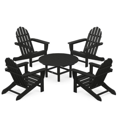 Polywood ® Classic Adirondack 5-Piece Conversation Set