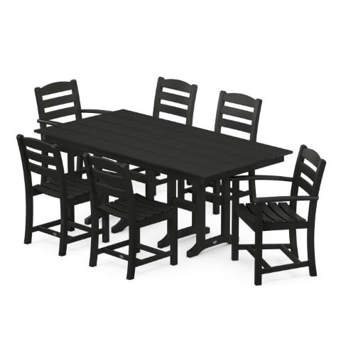 Polywood ® La Casa Cafe 7-Piece Farmhouse Dining Set