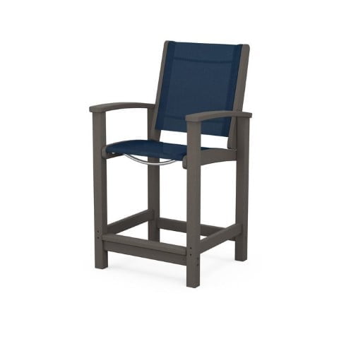 Polywood ® Coastal Counter Chair in Vintage Finish