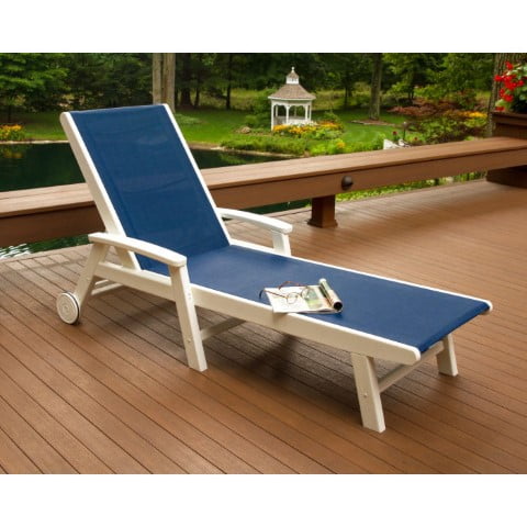 Polywood ® Coastal Chaise with Wheels