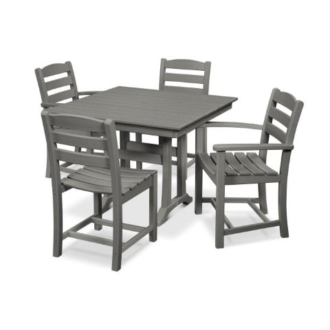 Polywood ® La Casa Cafe 5-Piece Farmhouse Trestle Dining Set