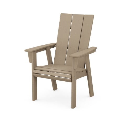 Polywood ® Modern Curveback Adirondack Dining Chair in Vintage Finish